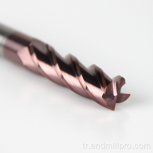 Katı Karbür 4Flutes Kare End Mill CNC Araçları